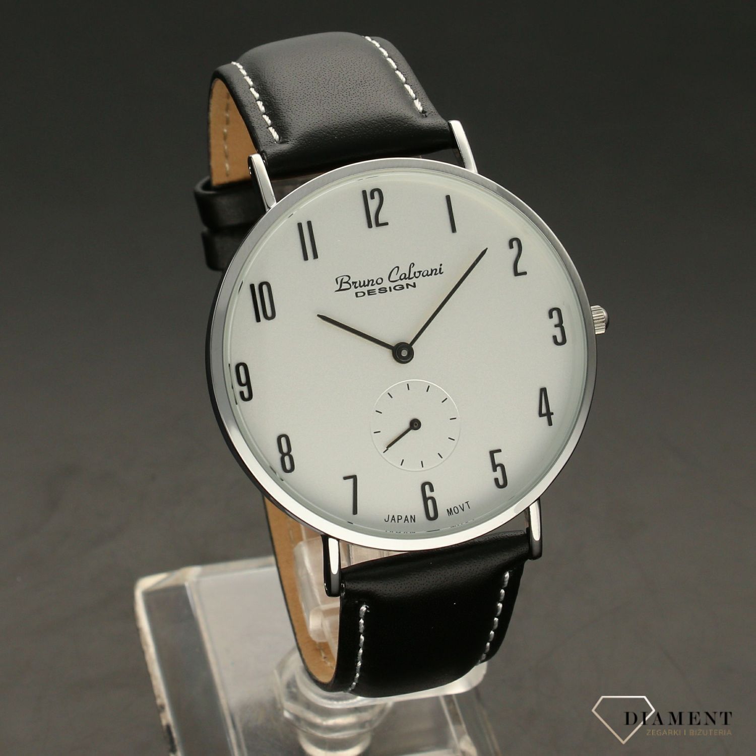 Zegarek męski na pasku Bruno Calvani Classic BC90812 SILVER.jpg